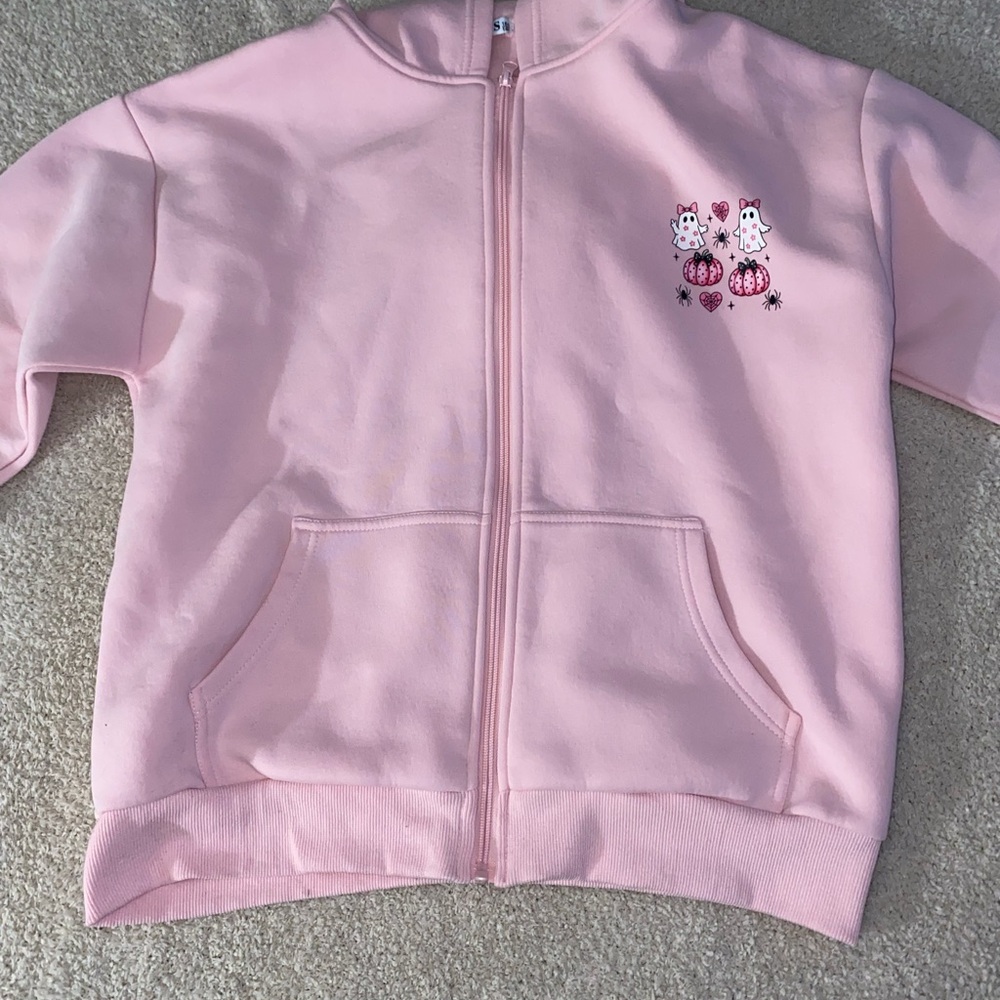 Pink Kids Hoodie with Cute Print